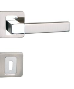 FLORIDA KRÓM-SZATÉN NIKKEL NÉGYZETROZETTÁS KILINCS