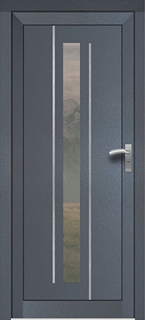 Kömmerling HPL műanyag bejárati ajtó - IN31