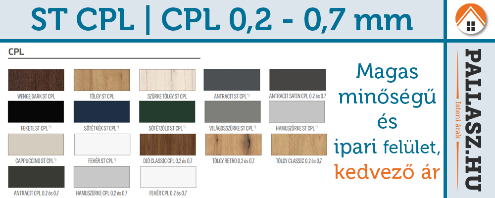 Erkado beltéri ajtó - CPL ST - 0,2-0,7 mm