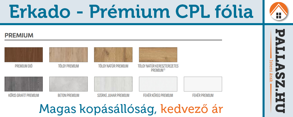 Erkado beltéri ajtó - CPL premium