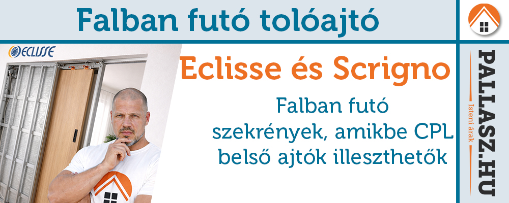 Falban futó tolóajtó Eclisse - Scrigno