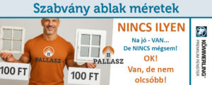 Szabvány ablak méret
