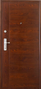 Mogyoró barna - modern minta -hisec-acélajtó