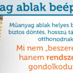 Műanyag ablak beépítéssel