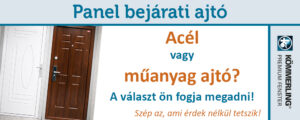 Panel bejárati ajtó