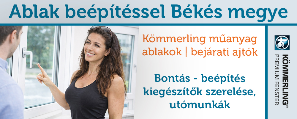 Műanyag ablak beápítássel Békéscsaba