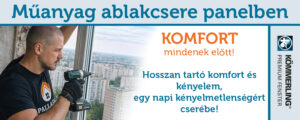Műanyag ablakcsere panel lakásban