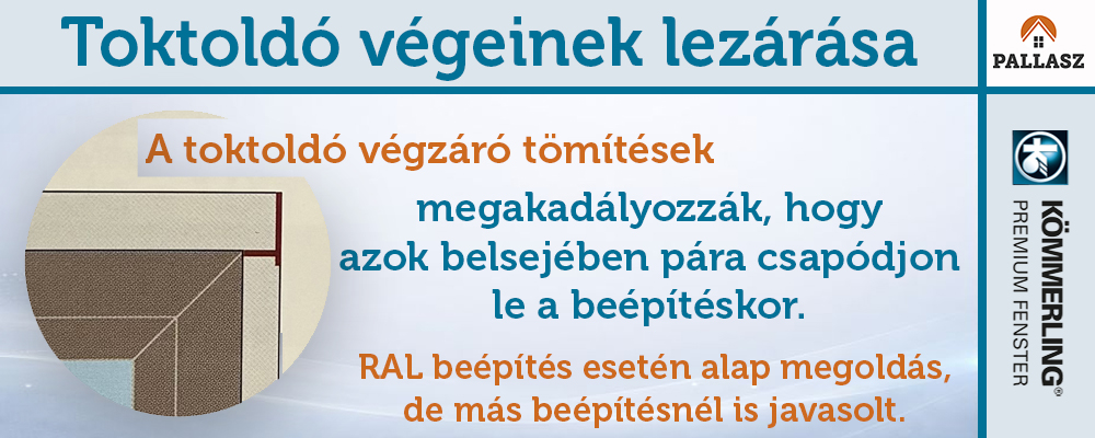 Toktoldó végzárása - műanyag ablak