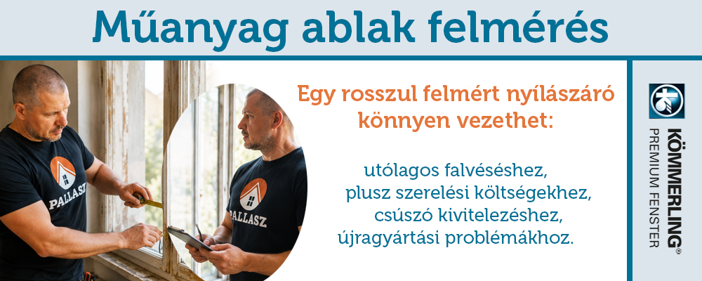 Műanyag ablak felmérés
