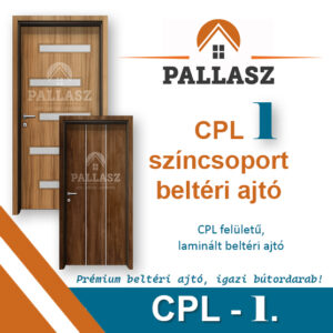 CPL-beltéri ajtó - 1-színcsoport