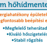 KömaTherm hőhídmentes alátétprofil-rendszer KömaTherm - hőhídmentes nyílászáró-beépítés