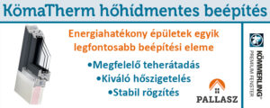 KömaTherm - hőhídmentes nyílászáró-beépítés
