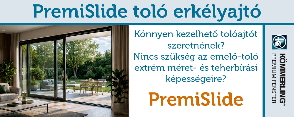 PremiSlide toló erkélyajtó