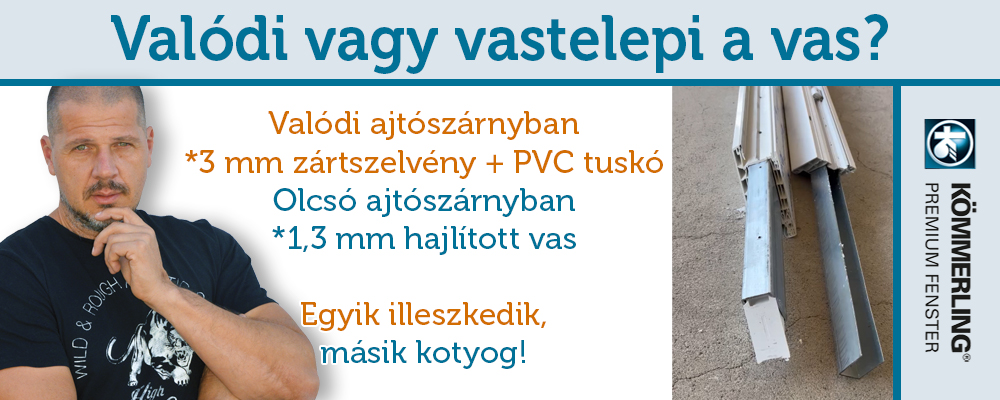 Műanyag bejárati ajtó és az acélmerevítés 8