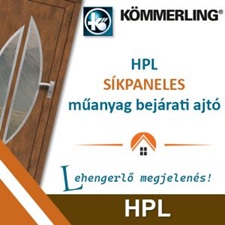 HPL paneles műanyag bejárati ajtó HPL