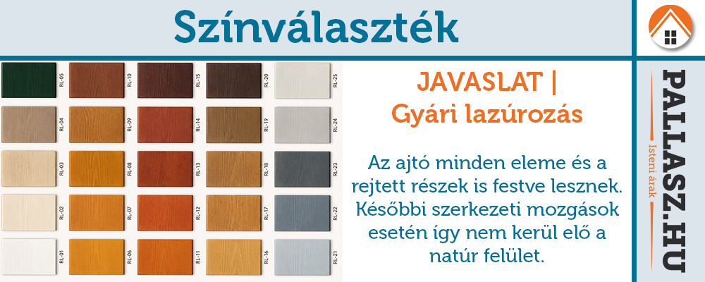 Borovi fenyő beltéri ajtó színek